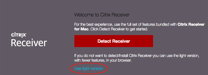 citrix receiver for mac won open applications